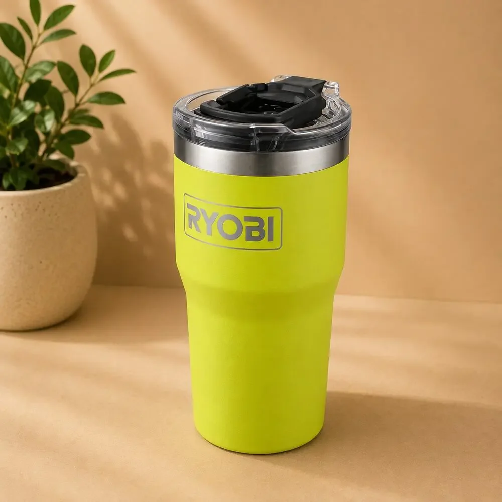 NWT Ryobi Unisex LINK 20 Ounce Green Tumbler
